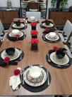 Kit De Mesa Posta Com 40 Unidades Cor:Preto