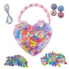 Kit de Miçangas Coração Pulseira Bijuteria Colorida - Castela