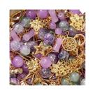 Kit De Miçangas De Vidro Mistas 30g, Mini Miçangas Espaçadoras De Cristal E Berloques De Metal Para