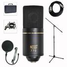 Kit de Microfone Condensador de Estúdio MXL 770 com Suporte e Pop Filter