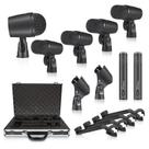 Kit de microfone de tambor Phenyx Pro PTD-10 de 7 peças totalmente metálicas Kit de microfone de tambor Phenyx Pro PTD-10 de 7 peças totalmente metálicas