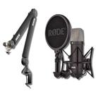 Kit de Microfone StreamEye Rode NT1 com Braço Articulado PSA1+