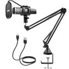 Kit de microfone USB TONOR TC30+ Condensador cardioide com suporte