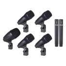 Kit de microfones dylan para bateria basic drum 7 microfones Kit de microfones dylan para bateria basic drum 7 microfones
