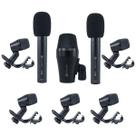 Kit de Microfones para Bateria Kadosh 8 Pçs KMD 208