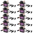 Kit de microservomotor Miuzei MG90S 9G Metal Gear para carro RC