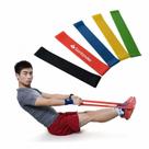 Kit de Mini Bands para Exercícios - Faixas Elásticas de Borracha para Treino em Casa e na Academia - Conjunto de 5 Faixa