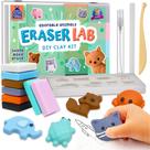 Kit de mini borracha DIY Clay Cute PURPLE LADYBUG para crianças a partir de 4 anos