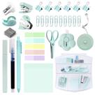 Kit de Mini Itens de Escritório Verde-azulado YUMOONI Kit de Mini Itens de Escritório Verde-azulado YUMOONI