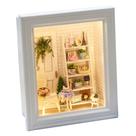 Kit de miniatura DIY Dollhouse Creative Photo Frame montado na parede