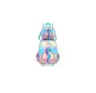 Kit de Mochila de Rodinhas + Lancheira Cavalo Marinho Verde - Luxcel (38517-38521)