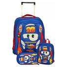 Kit De Mochila Infantil Rodinha Maqueen reforçada 3D Alto Relevo
