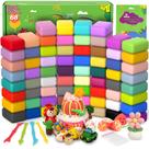 Kit de modelagem Air Dry Clay TOGM 68 cores para crianças de 3 a 12 anos