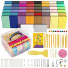 Kit de modelagem de argila polimérica Aestd-ST 50 cores para crianças e artistas