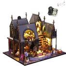Kit de modelo arquitetônico 3D de quebra-cabeça de madeira DIY Magic House