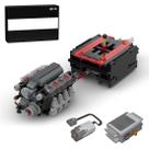 Kit de modelo de motor ClearEdge V8 com caixa de câmbio de 568 peças para crianças e adultos