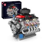 Kit de modelo de motor Mold King 10171 V8 com motor 487 peças