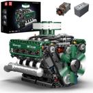 Kit de modelo: motor Mold King 10182 V8 com caixa de bateria, mais de 250 unidades
