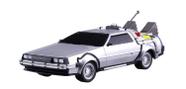 Kit de modelos Aoshima De volta ao futuro Time Machine em escala 1:43