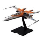 Kit de modelos Bandai Hobby Star Wars Poe's X-Wing Fighter 1/72