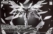 Kit de modelos Bandai RG 1/144 Wing Gundam Zero EW com Seraphim