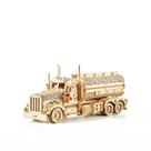 Kit de modelos de caminhão de quebra-cabeças de madeira 3D Bennama Tank Car 308 unidades