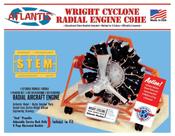 Kit de modelos de plástico Atlantis STEM Wright Cyclone Engine 1/12