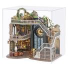 Kit de modelos DIY Magic Cottage com luzes LED e design vintage