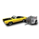 Kit de modelos MPC 1968 Dodge Coronet conversível com trailer 1:25 Kit de modelos MPC 1968 Dodge Coronet conversível com trailer 1:25
