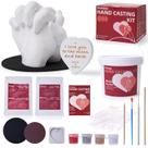 Kit de Moldagem de Mãos fiestajaja para Casais com Conjunto de Pintura
