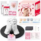 Kit de Moldagem de Mãos Noosuna para Casais com Tintas e Base