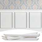 Kit de moldagem de parede com painéis de lambris pré-cortados de 40x60cm