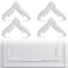 Kit de moldagem de parede Pangda Wainscoting Corner 16x16 cm 4 peças