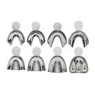 Kit de Moldeiras Lisas de Aço Inoxidável com 8 Un. Tecnodent