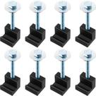 Kit de montagem de caixa de ferramentas para caminhões Frienda 8 peças Black J Hook