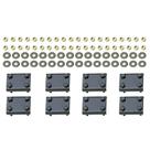 Kit de Montagem para Barra Nerf Westin 22-1535 Preto Par Kit de Montagem para Barra Nerf Westin 22-1535 Preto Par