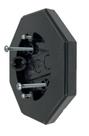 Kit de montagem para luminária de siding iMBAPrice IMBA-8161 octogonal preto Kit de montagem para luminária de siding iMBAPrice IMBA-8161 octogonal preto