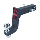 Kit de Montaje de Bola para Enganche TOPTOW con Droga de 15 cm y Bola de 2" en Negro Mate