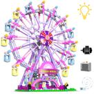 Kit de Montar Joniuuca Roda-Gigante 813 Peças com Luz Kit de Montar Joniuuca Roda-Gigante 813 Peças com Luz