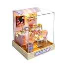 Kit De Móveis Para Mini Casa De Bonecas Com Luz LED, DIY, Em Madeira, Para Presente De Aniversário