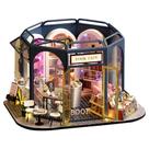 Kit de Muebles para Casa de Muñecas TuKIIE DIY Escala 1:24 Cafetería de Libros