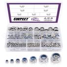 Kit de nozes Sweet 250 unidades de aço inoxidável 304, porcas de nylon M3-M12