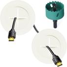 Kit de ocultador de fios de TV Riozoo para TV de montagem na parede com furadeira