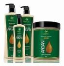Kit de óleo de argan hábito - 4 pç Kit de óleo de argan hábito - 4 pç