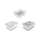 Kit de organizadores de geladeira Ou 3 peças 2,2L Linha Clear Fresh Kit de organizadores de geladeira Ou 3 peças 2,2L Linha Clear Fresh
