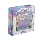 KIT DE ORIGAMI FLORES - Arte Milenar Japonesa com 100 Folhas