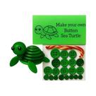Kit De Ornamento De Tartaruga Marinha Em Botão De Plástico DIY Para Decorações De Árvore De Natal,