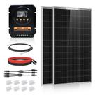 Kit de Painel Solar ECO-WORTHY 200W 12V/24V MPPT Bluetooth Kit de Painel Solar ECO-WORTHY 200W 12V/24V MPPT Bluetooth