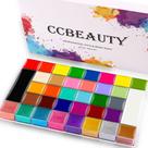 Kit de paleta de 36 cores para pintura facial e corporal CCBeauty Professional