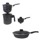 Kit de panelas compacto e prático duas panelas para cozinha